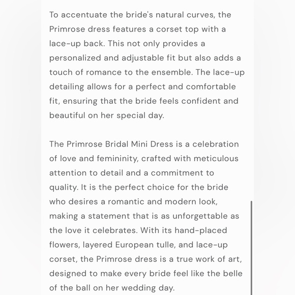 Rosie Etienne Primrose Bridal Dress SIZE US4/UK8 NEW WITH TAGS - Picture 13 of 14